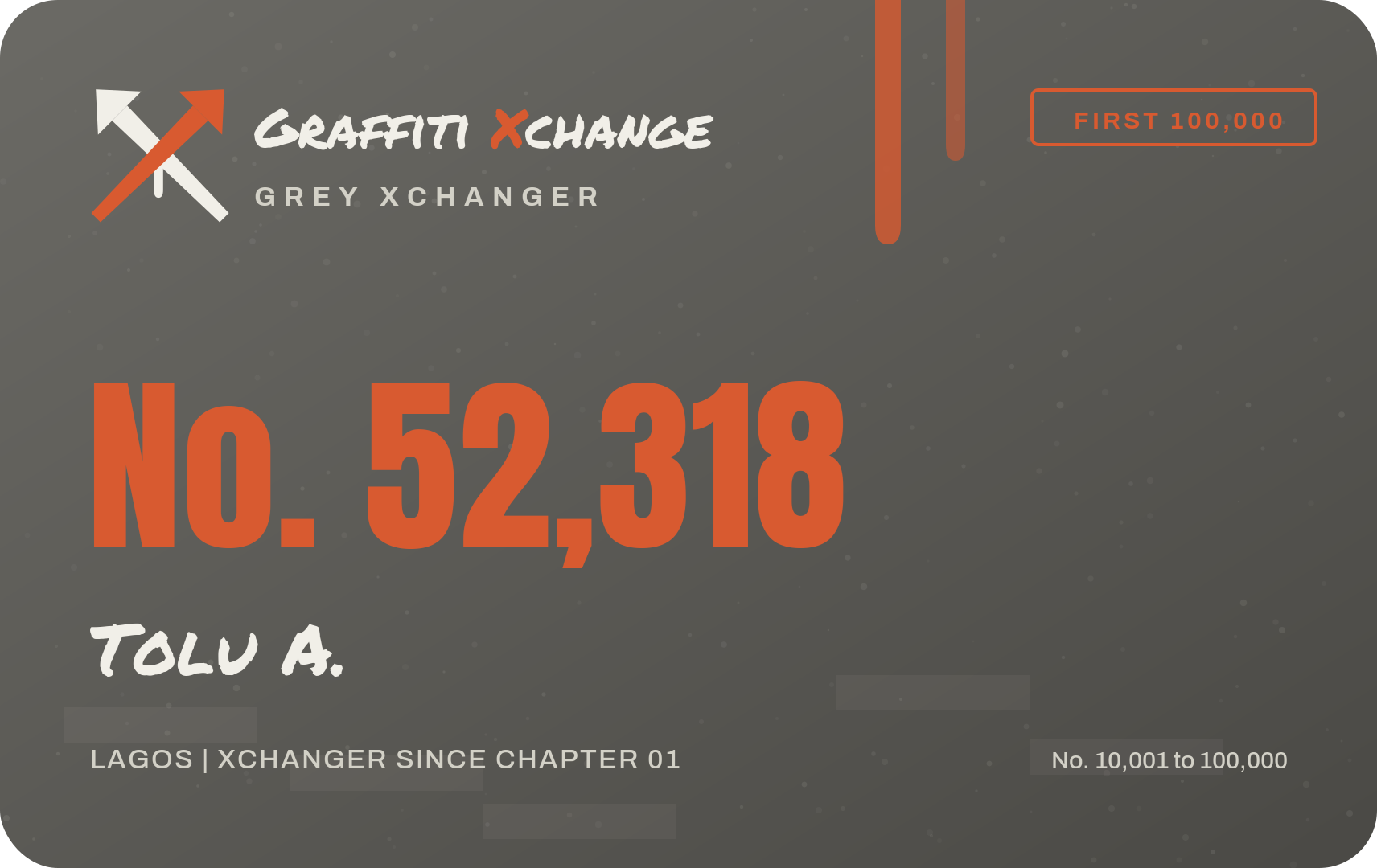 Grey Xchanger card